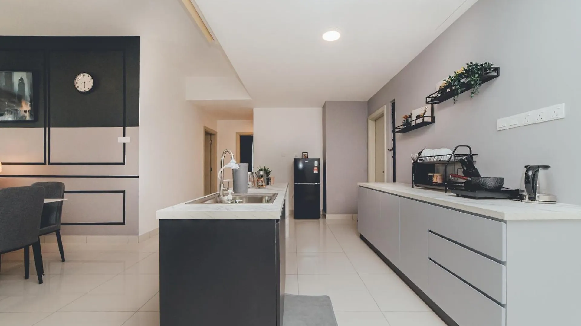 Lejlighed Mosaic Lush Grey Nest 3Br 8Pax W Bathtub Near Midvalley Johor Bahru