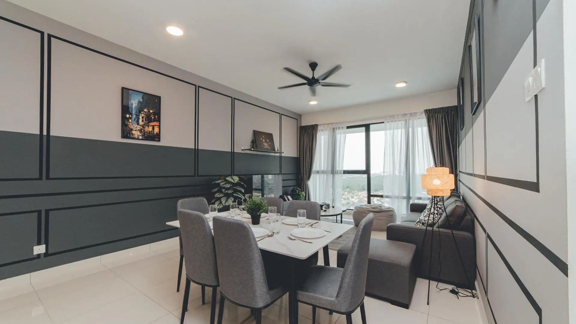 Mosaic Lush Grey Nest 3Br 8Pax W Bathtub Near Midvalley Johor Bahru